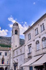 Panorama Dubrovnik Old Town roofs . Europe, Croatia