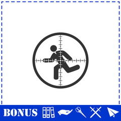 Crosshair icon flat