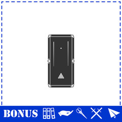 Billiards icon flat