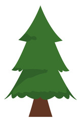 Tree with leaves nature cartoon