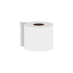 paper towels in flat on white background