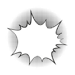 Obraz premium bubble comic explosion in pop art style