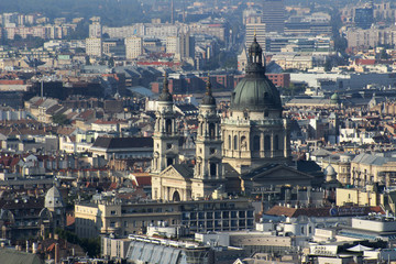 Fototapeta na wymiar aerial view of Budapest