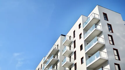 Fotobehang modern building with balconies © Grand Warszawski