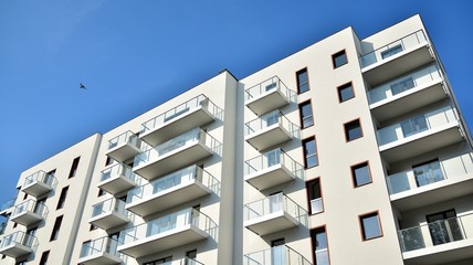 modern building with balconies