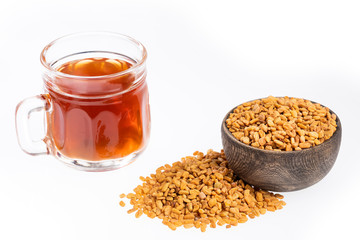 Fenugreek Seeds or Methi Dana drink by soaking it in water overnight. helpful in weight loss, digestion and blood sugar treatment