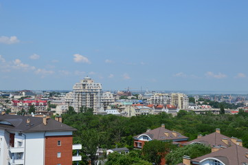 Odessa city panoramic view from the top