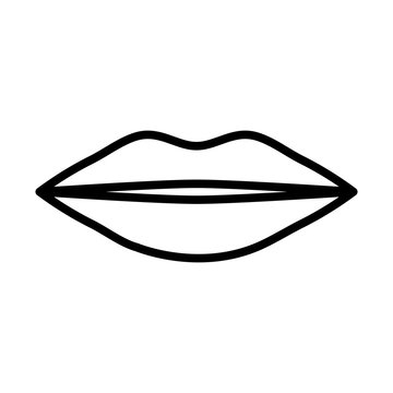 sexy female lips pop art style