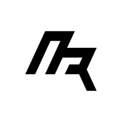 Letter MQ or MR logo design vector