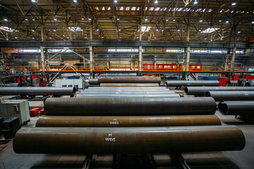 New manufactured steel pipes
