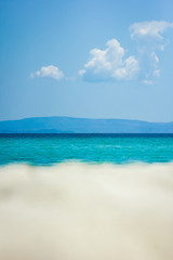 Beautiful sea of Greece at the coast
