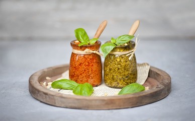 Fresh made Pesto Sauce 