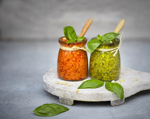 Fresh made Pesto Sauce 