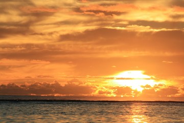 South Pacific sunset
