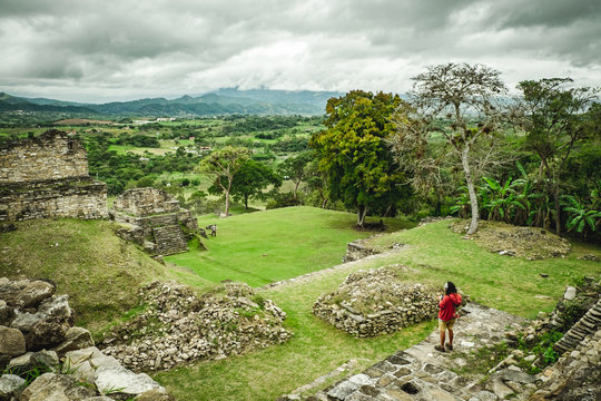 Mayan Ruin near the sky "Tonina Ruin"