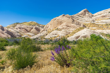 View of Morman Rock in The Cajon Pass, California