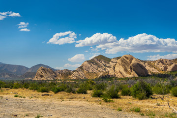 View of Morman Rock in The Cajon Pass, California