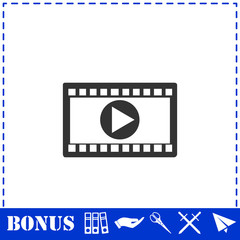 Movie icon flat