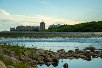 Weir in Saskatoon Saskatchewan Canada