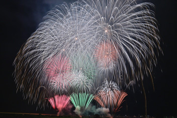 夜空にきらめく花火
