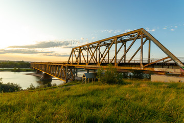 Bridges over the South Saskatchewan River Saskatoon Saskatchewan Canada