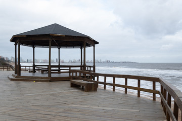 wooden pier in Punta del Este, a must to visit the peninsula
