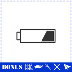 Battery icon flat