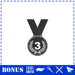 Medal icon flat