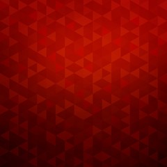 Obraz premium Red triangles abstract background. Ruby crystal mosaic pattern. Deep seductive illustration.