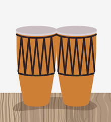 bongos drums musical instrument icon