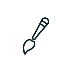 drawing brush - minimal line web icon. simple vector illustration. concept for infographic, website or app.