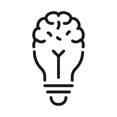 creative idea - minimal line web icon. simple vector illustration. concept for infographic, website or app.