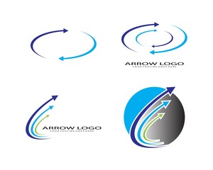 Arrows vector illustration icon Logo Template design