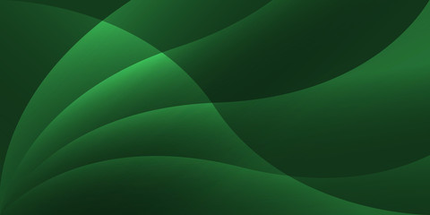 abstract green wave background design with elegant transparent intersecting line