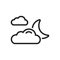 Black line icon for mainly 