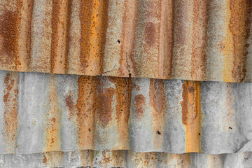 Rust on zinc sheet  texture background