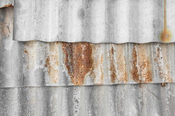Naklejka premium Rust on zinc sheet texture background