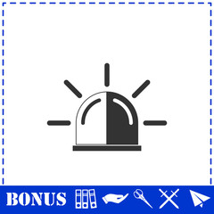 Siren icon flat