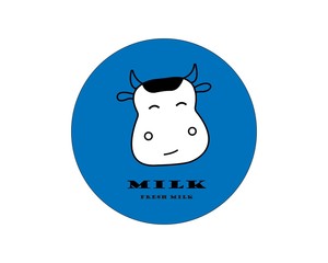 milk logo vector template