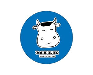 milk logo vector template