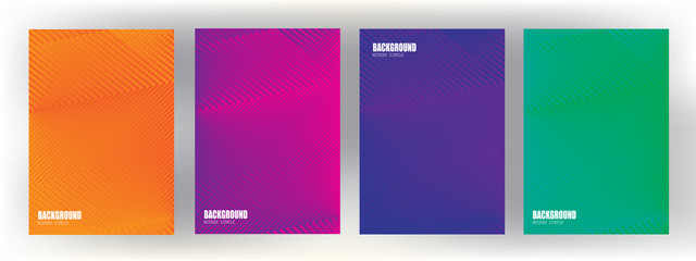 modern Minimal covers design with Colorful halftone gradients. Future geometric patterns vector