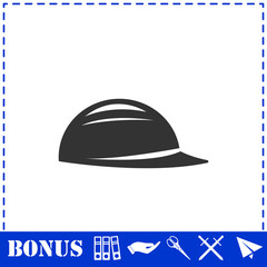 Helmet icon flat