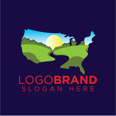 American Landscape Logo template