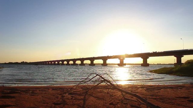 Thep sada bridge thailand sunset