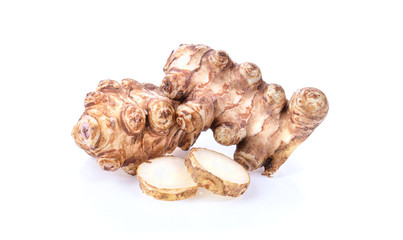 sunchoke isolated on the white background.