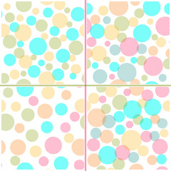 Set of Abstract seamless pattern