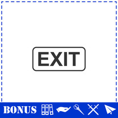 Exit icon flat