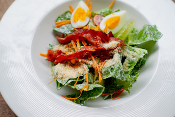 salad on a plate