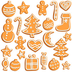 vector chrictmas cookies