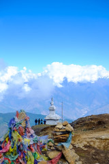 Obraz premium ネパールのランタントレッキングの風景